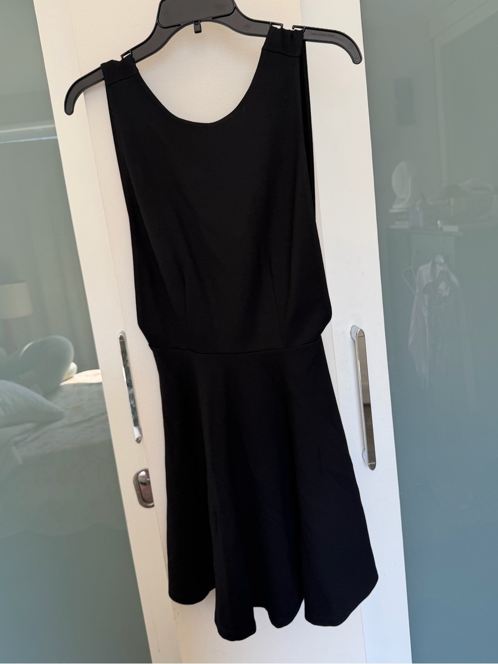 American Apparel Classic Black Sleeveless Fit & Flare Dress